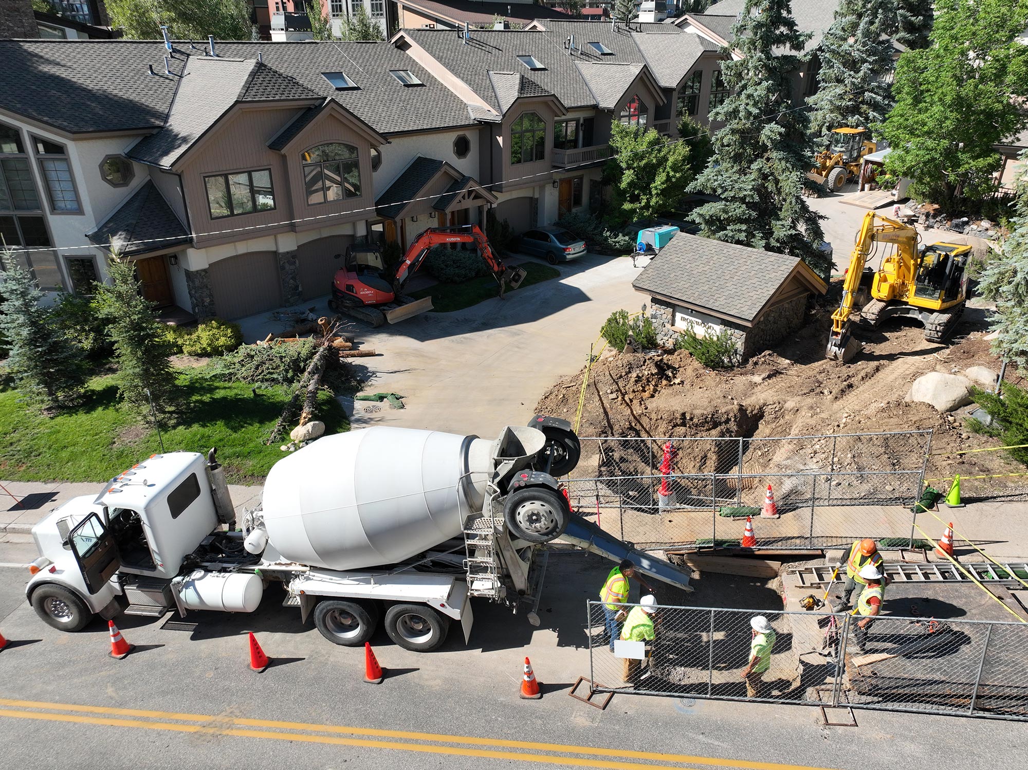 cement mixing truck